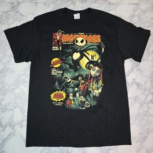 Black Nightmare Before Christmas Graphic Tee Large Misprint NWOT